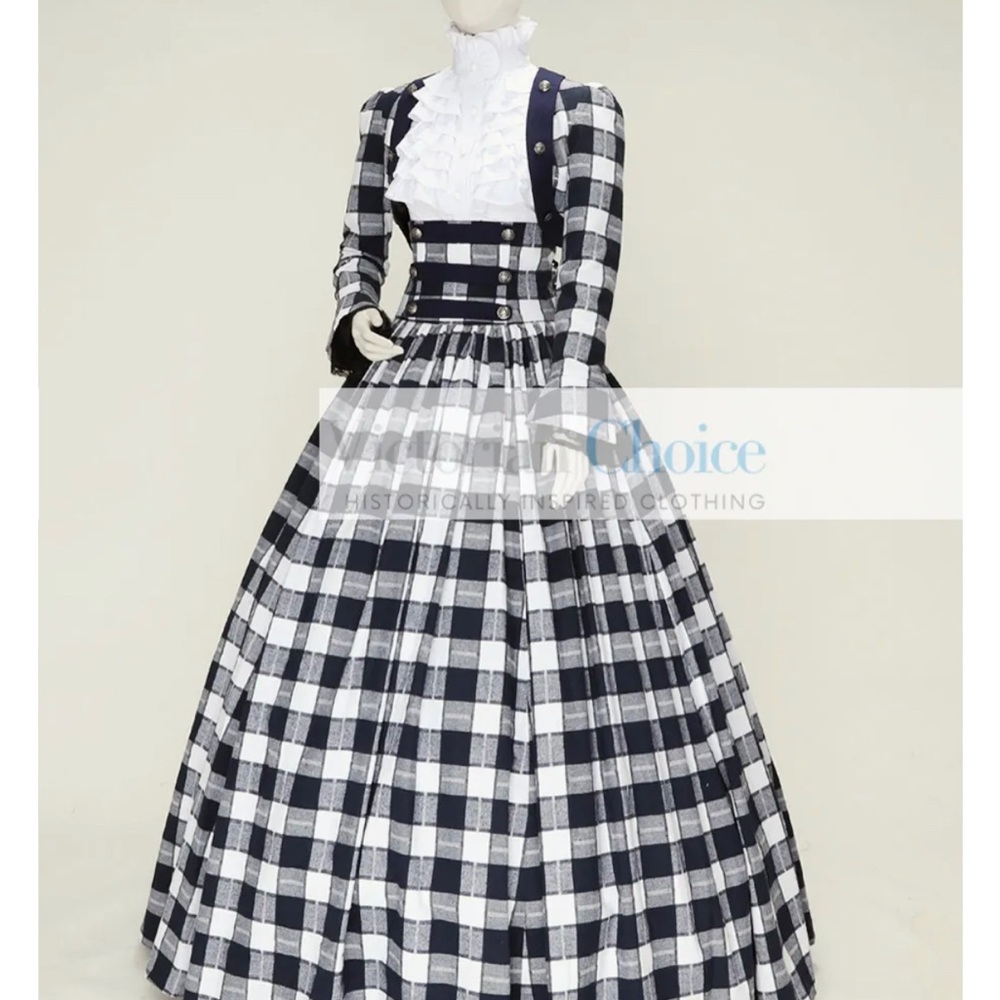 Victorian/Dickens/Steampunk reproduction 3-piece dress